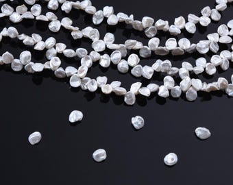 High Quality  Keshi Pearl, Grade 8A+ Natural Freshwater eed Nugget Keshi Pearl Bead, Keshi Pearl,By Piece, Full Strand FWP017
