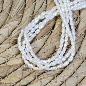 2x5mm Seed Pearl, Small Freshwater Pearl, Tiny Pearls, Potato Seed Pearls, Genuine Culture Pearl Beads, Seed Pearl Wholesale, FWP030