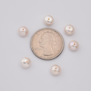 Roundelle 4A Grade Freshwater Pearls, Fresh Water Pearl Beads for Jewelry Making  Very High Luster Top Quality Pearl 8mm FWP066