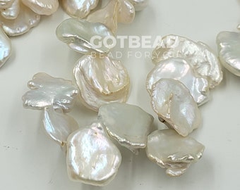 High Quality Keshi Pearl, Grade AAA Natural Freshwater Baroque Seed Nugget Keshi Pearl Bead, Keshi Pearl,By Piece, 14x12mm PRP600