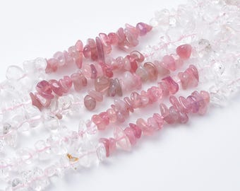 Perline di tormalina naturale, filo di perline di cristallo, perline fai da te di forma irregolare, per la creazione di gioielli, perline per collane GRN558