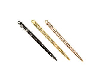 Pave Cz Spiky spike 18k gold filled CP001