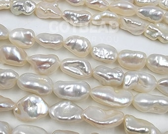 Fresh Water Pearl Beads, Gemstone Beads, Fresh Water Pearl, Natural Pearl Gemstone, Sold by Beads, 10x19mm, PRP383