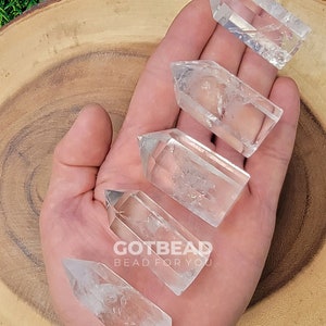 Clear Quartz Crystal Point Natural Clear Quartz Tower Crystal Quartz Obelisk Crystal Point Wand Healing Crystal  COBD156