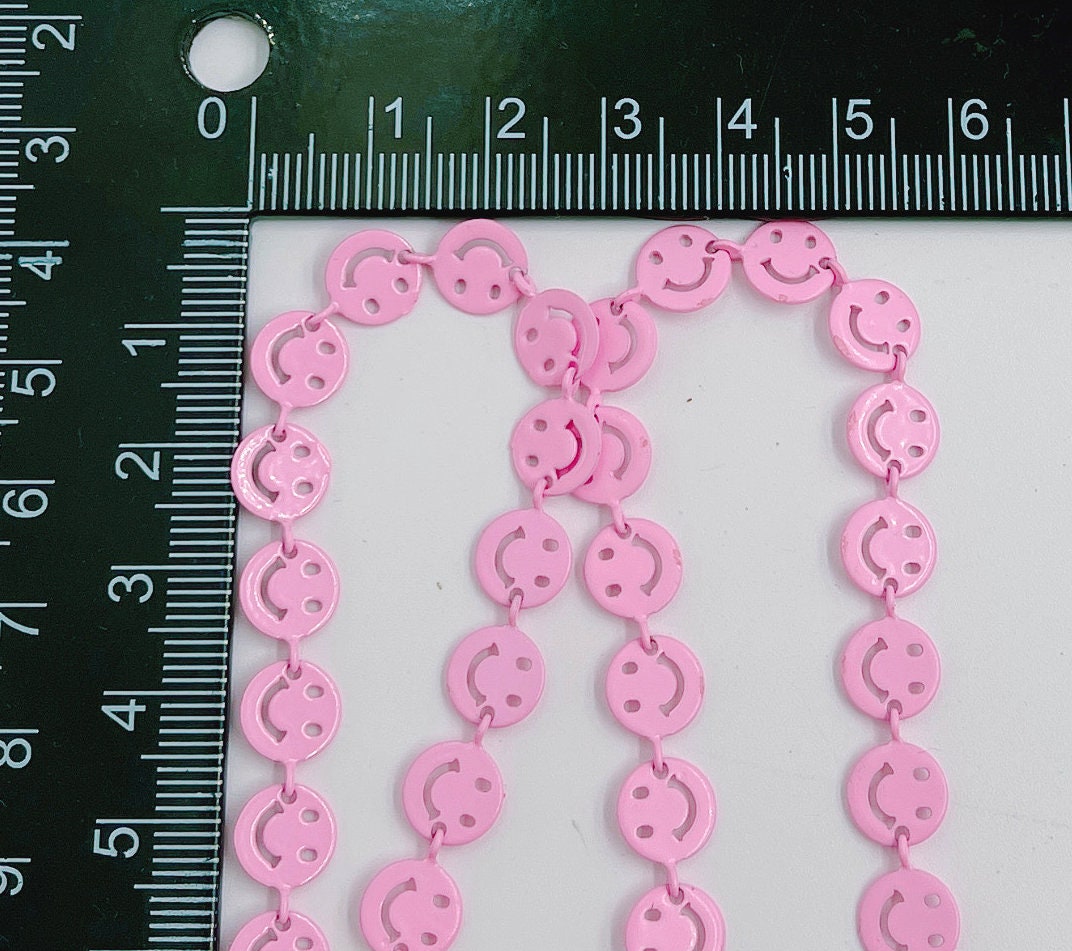 New Style Colorful Enamel Cute Smiley Face Chain by Ft