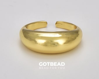 Chunky Dome Ring, Gold Filled Open Verstelbare Ring, Chunky Statement Ring, Gold Dome Ring, Signet Ring, Minimalistische Ring, Cadeau voor haar, RG172
