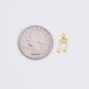 24K Gold Filled Music Note, Music Note Charm, Music Note Pendant, Gold ...