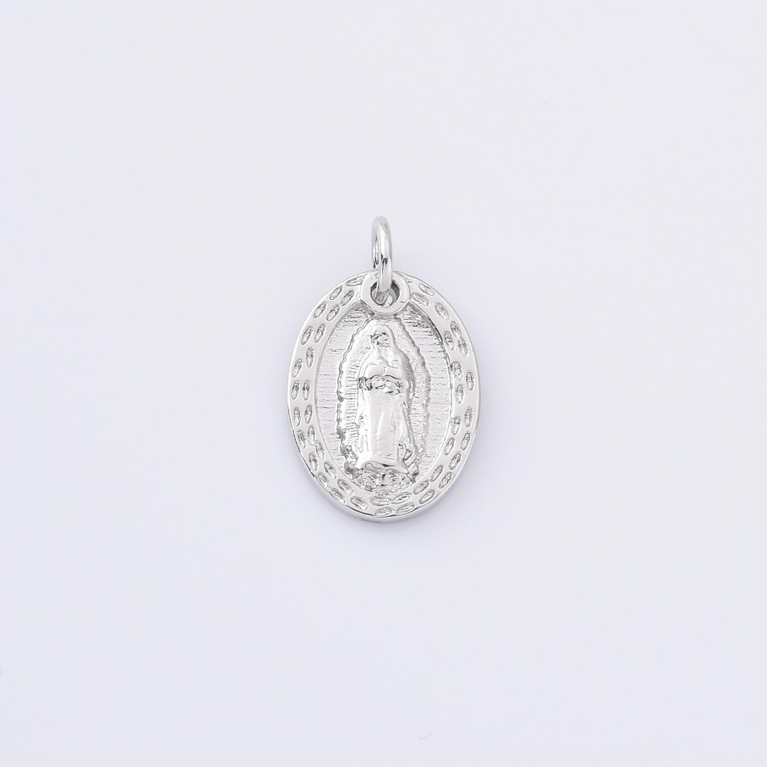 Collana Con Ciondolo Medaglia Miracolosa Vergine Di Guadalupe In - Foto 11