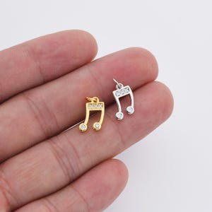 24K Gold Filled Music Note, Music Note Charm, Music Note Pendant, Gold ...