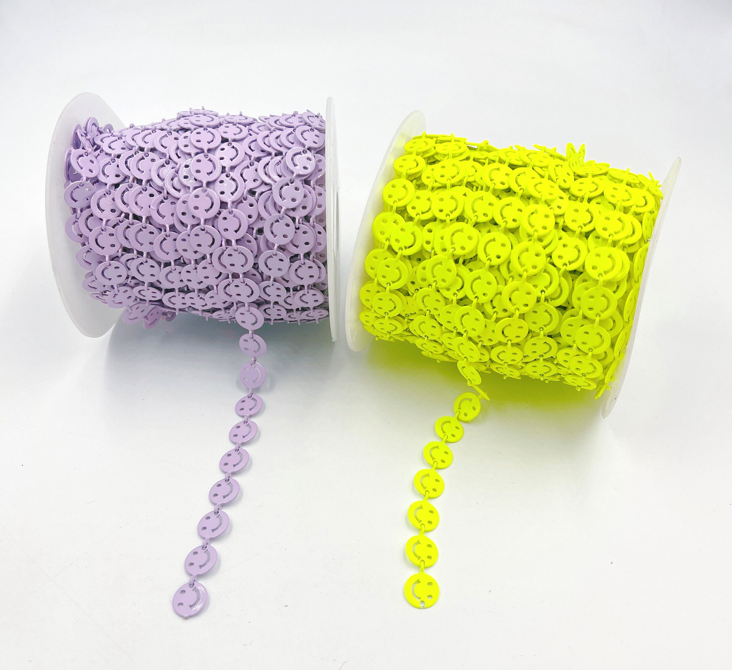 New Style Colorful Enamel Cute Smiley Face Chain by Ft