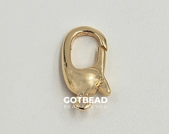 1pc Wholesale Lobster Clasp, Gold Filled Lobster Claw with Jump Ring for Jewelry Necklace Bracelet Anklet Making, 11x6mm, CL517