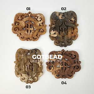 Chinese Antique Jade Carving, Culture Old Jade Carved Amulet Pendant, Ancient China Culture, 73x48x7mm, COBD201