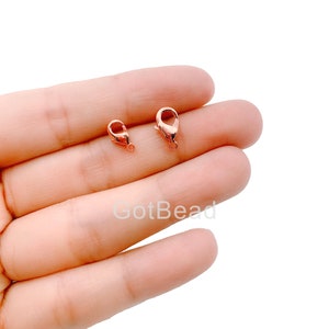 30PCS Small/Medium Lobster Claw Clasp, Rosegold Plated Lobster Clasp, Lobster Clasp, Bracelet Clasp, Necklace Clasp, 10mm, 12mm, CL430