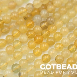 Genuine CITRINE Round Beads, 3mm High Quality Smooth Gemstone, 15.5&quot; Full Strand PRP572