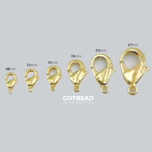1pc Wholesale Lobster Clasp, Gold Filled Lobster Claw Clasp for Jewelry Making, Size Option 9/10/12/15mm, CL424