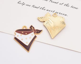 上品なカウボーイ ワイン ブーツ 帽子 スカーフ ガン ブルヘッド