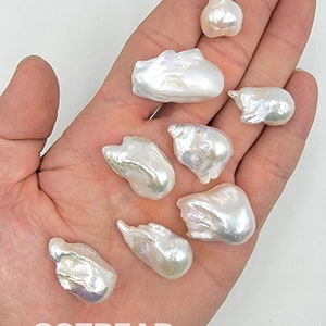 Fresh Water Pearl Charms, Baroque Pearl Charms, Pearl Charm Necklace Pendant, 22x16mm and 28x18mm PRP674