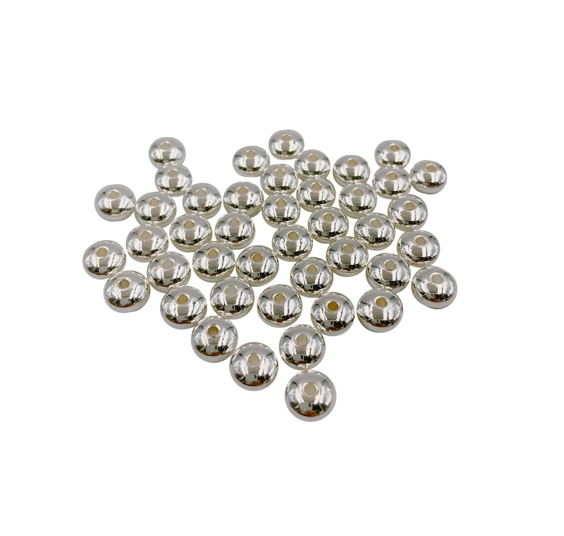 24K Gold Filled Rondelle Spacer Beads Flat Spacer Beads Tiny Etsy