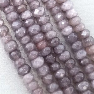 Natural Coffee Chocolate Moonstone Faceted Rondelle Beads 15.5&quot; Full Strand ORG028