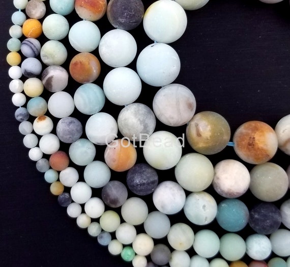 Perlin - Perle Amazzonite 10 Mm * Grado A * Sfera Gemma Pietre Naturali G829 - Foto 3