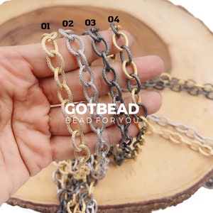 Rolo Cable Linked Chain, Gold Filled Cable Chain by Foot, Wholesale bulk Roll Chain for Jewelry Making, CH_Batch12