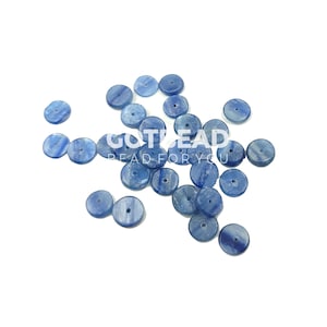 AAA Natural kyanite 10mm round Heishi cut kyanite Loose bead, Natural kyanite blue color bead gemstone, great quality kyanite PRP579