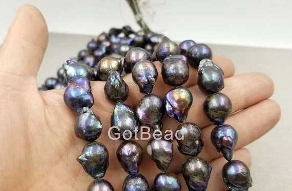 Natural Baroque Pearl Beads, Baroque Pearl Strand Freshwater Pearls by  piece, 18x28mm, GRN141