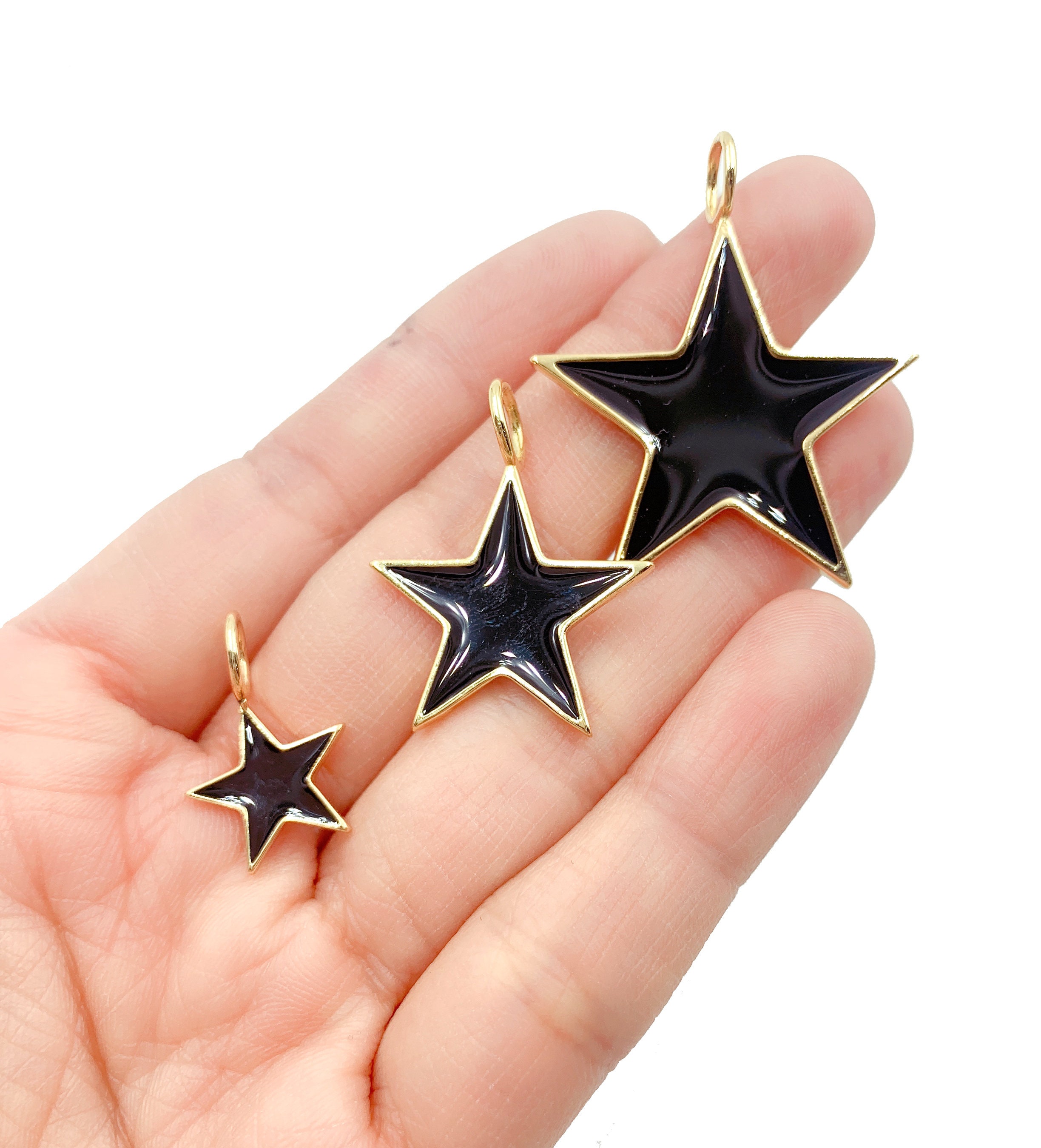 Enamel Star Charm Enamel Star Charm Star Pendant Charm Etsy