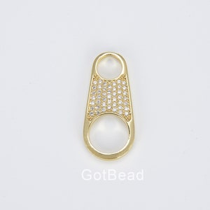 18K Gold Filled  Soda Pull-tab Pendant Charm For Charms Bracelet Necklace Jewelry Making Supplies, 26x10mm, CP1418