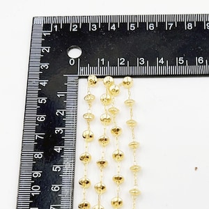 Scheibe Form Kette von Foot, Gold Filled Kabelkette Rohware, Unfertige Kette, Grosshandel Rolle Kette, 5 x 3 mm, CH327