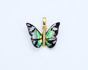 Magibeads Lot De 30 Breloques Papillon En Acrylique Imprimées