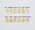 Gold Filled Zodiac Constellation Small Astrology Charms, Horoscope Charm, Add On Charm for Bracelet Necklace Earrings Supply Charm, CP1591