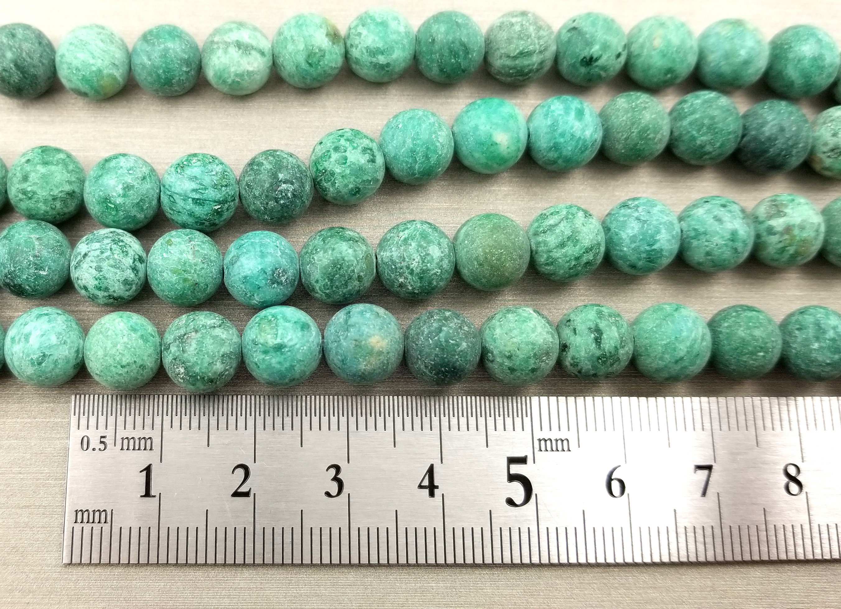 14 Verschiedene Farben Matte Dye Jade Runde Lose Perlen 8mm Etsy