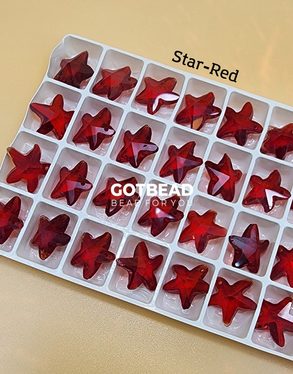 Crystal Beads Choice 20 PCS or 50 PCS Crystal Star Pendant