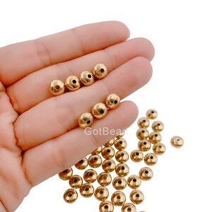24K Gold   Rondelle Spacer Beads, Flat Spacer Beads, Tiny Spacer Beads, Spacer Beads for Charm Necklace Bracelet Earring, SP070