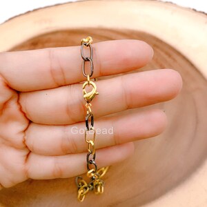 1pc 18&#39;&#39; Ready to Use 18K Gold Cable Necklace Chain, Layering Cable Chain Dainty Necklace, For Pendant Charm Necklace Making, CH132
