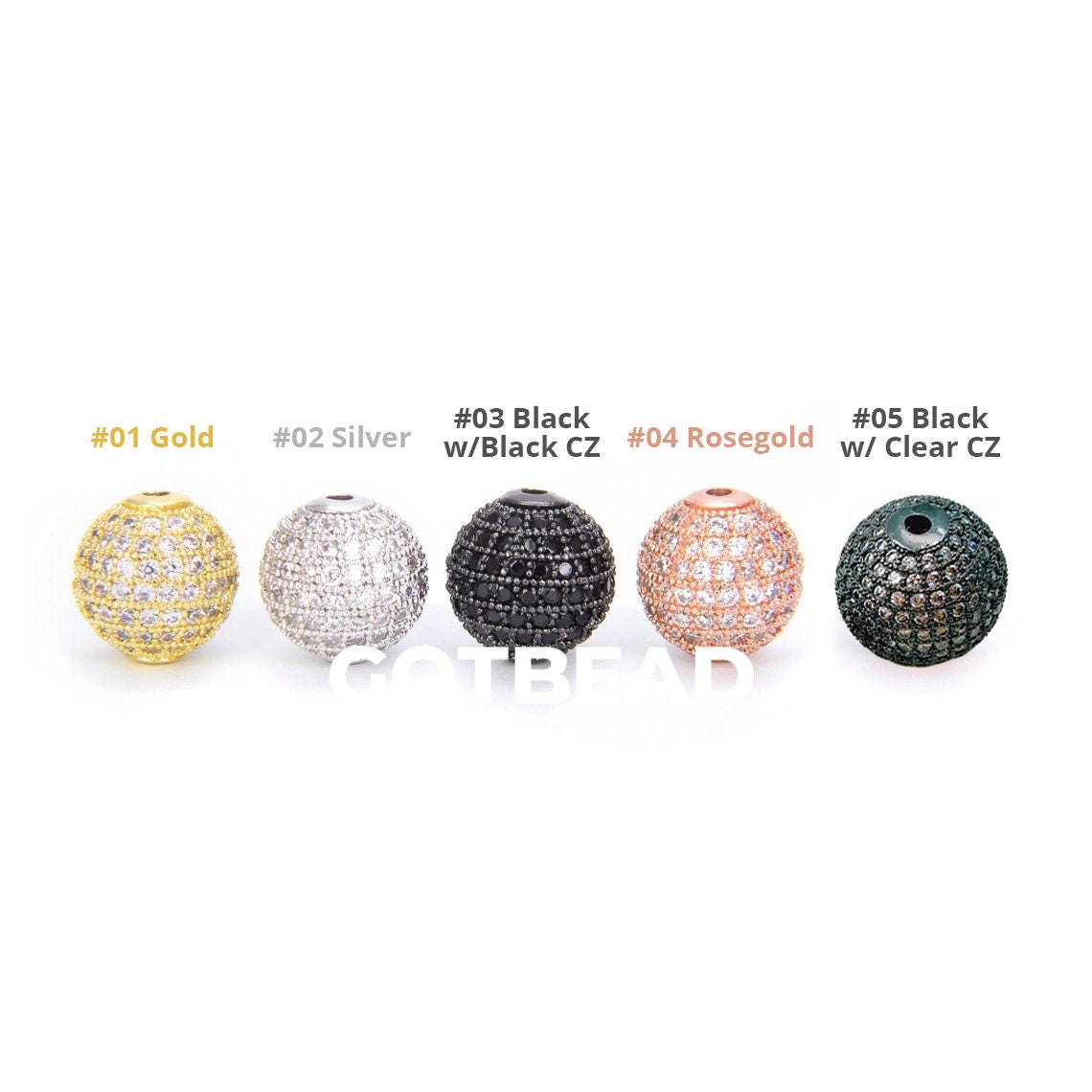 Round Ball Beads 22K Gold  CZ Micro Pave Round Ball Beads Shamballa Ball Beads Cubic Zirconia CZ Pave Beads up to 20mm BD051