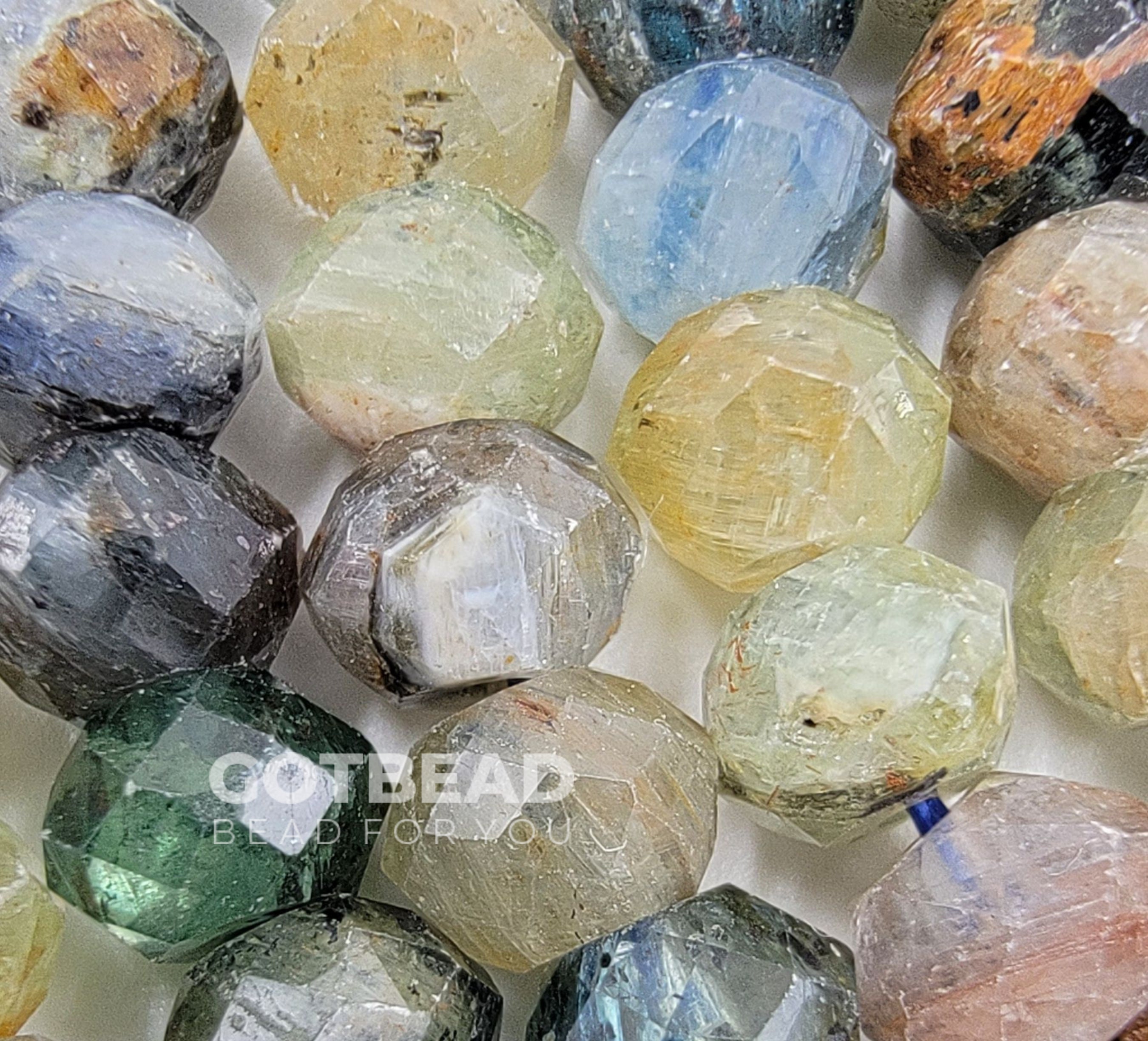 Pietra Preziosa Naturale Sfaccettata Rotonda Di Cianite Da 3 Mm - 5 Mm - Italia - Foto 6