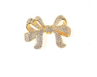 Dije de lazo con circonita cúbica, conector de lazo con micropavé de circonita cúbica, colgante de lazo con micropavé de circonita cúbica, dije de lazo, bricolaje, fabricación de joyas, BD708