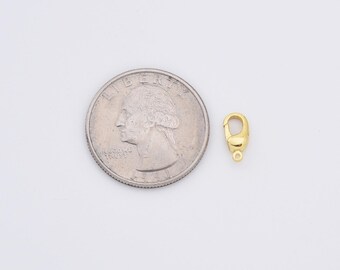 Gold Silver Lobster Claw Clasp Closure Findings Supply for Necklace Bracelet Jewelry Making, 10x4mm, CL606