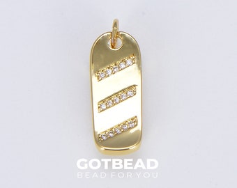 18 kt gold filled schattige skateboardbedel voor armband ketting oorbel bedel mix hanger extra bedel voor ambacht, 21 x 7 mm, CP1466