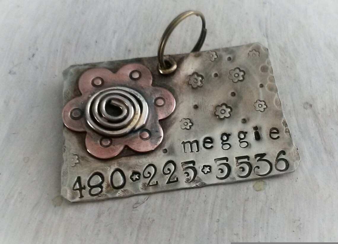 Dog Tag for Dog Pet Tag Vintage Style Pet Id Pet Lover Etsy