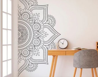 Yoga Poses Vinyl Wall Decal Meditation Women Lotus Room Interior Stickers Mural #2932di