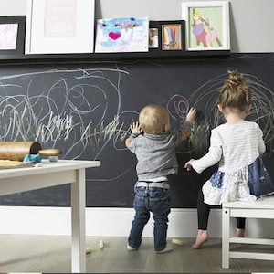 Chalk Board Wall Decal! - Home School - Play Room, Office, Kitchen - Organizer Wall Sticker - Kids Home Decor -Cut to custom length - marker