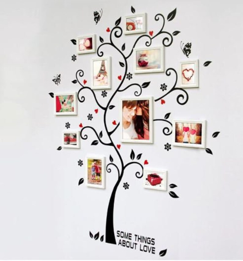 Family Photo Tree Wall Decal Picture Frame Vinyl Sticker Etsy