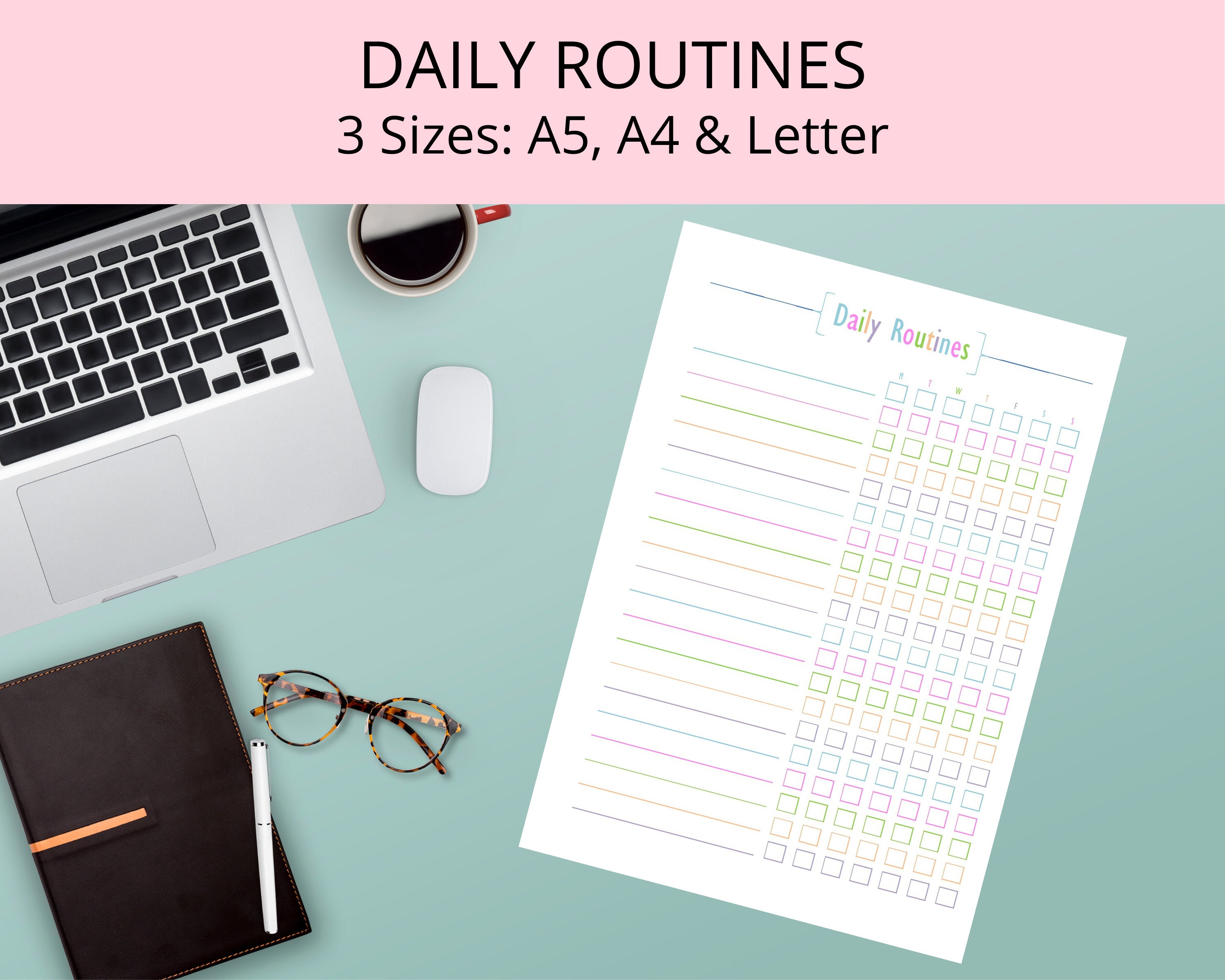 Daily Routines Daily Planner Routines Daily Organizer Etsy Australia
