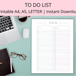 Lista de Tarefas | A4, A5, Carta | Lista de Tarefas-Lista de Verificação | Lista Mestre | Organizador de Tarefas | Para Imprimir | Planejador