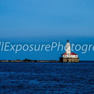 Chicago&#39;s Lighthouse on Lake Michigan digital photography download, screensaver