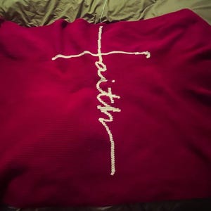 Crocheted Faith Blanket