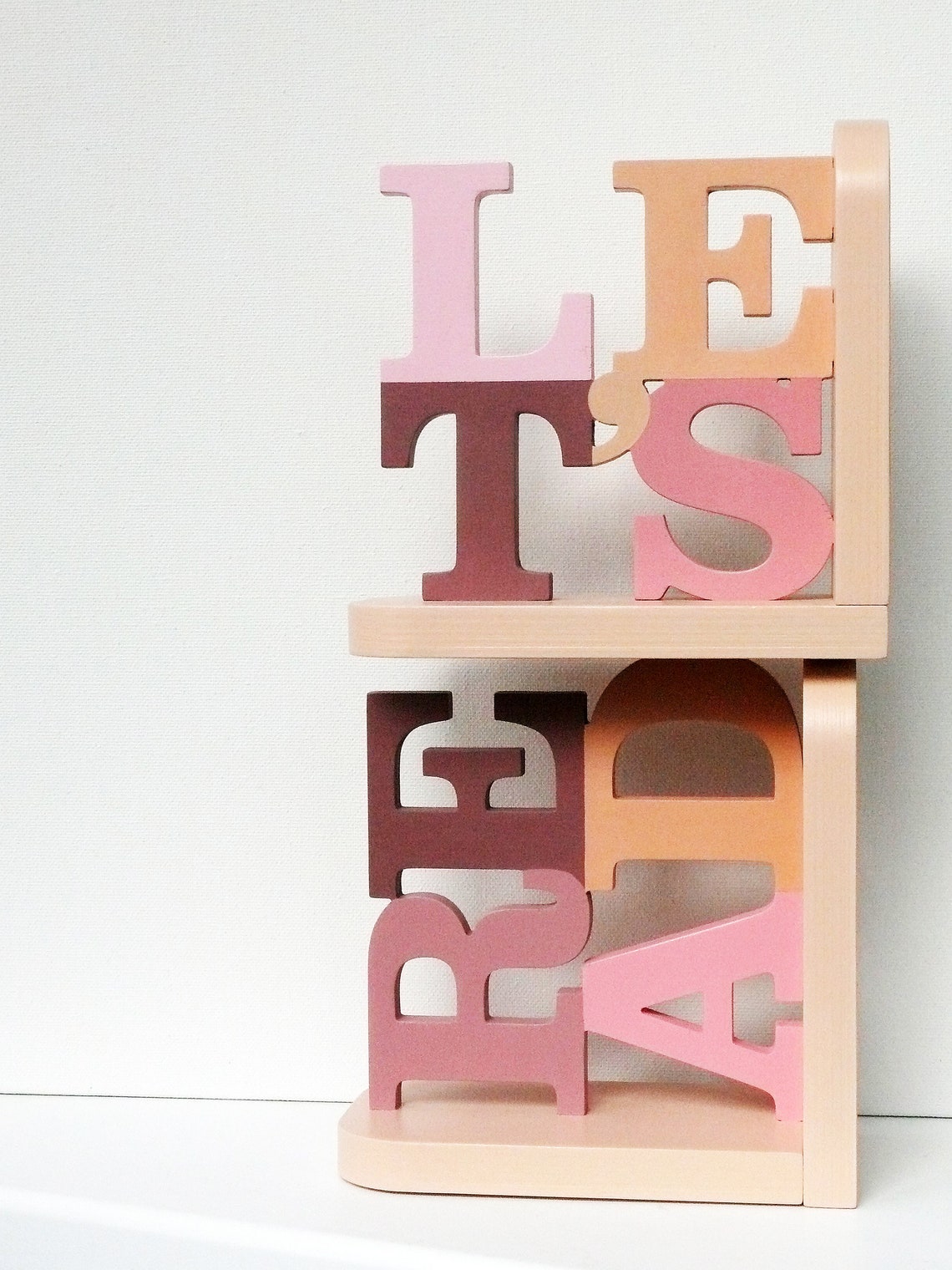 Pastel Nursery Bookends Book Shelves Decor Wooden Book Ends Etsy